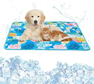Produktbild von Kühlmatte für Hunde, 60 x 50 cm, weiches kühlendes Material, für Zuhause