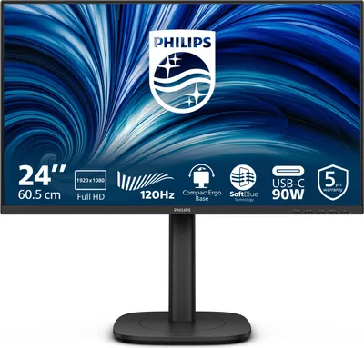 Image de Moniteur Philips 3000 series 24B2U3301/00 60,5 cm (23,8") 1920 x 1080 pixels Full HD LCD Noir