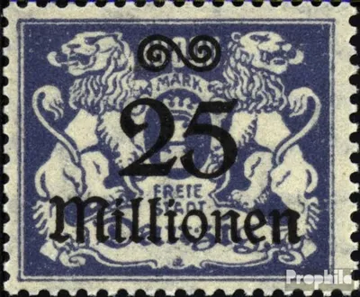 Produktbild von Briefmarken Danzig 1923 Mi 171 postfrisch Aushilfsausgabe