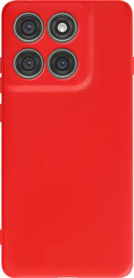 Produktbild von Avizar, Motorola Edge 60 Pro Soft-Touch Silikonhülle SmoothGrip Serie, Rot