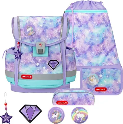 Produktbild von Belmil Schulranzen Set Mädchen 1.Klasse Grundschule Classy PLUS 2025 Diamond Unicorn
