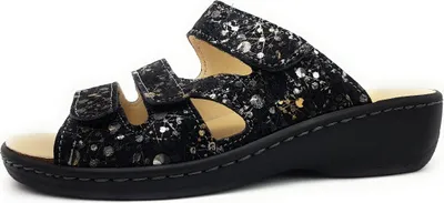 Produktbild von Belvida Damenschuhe Hausschuhe Pantolette Schwarz Freizeit, Schuhgröße:41 EU