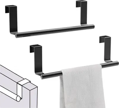 Immagine prodotto di Portasciugamani inossidabili per cucina e bagno senza viti