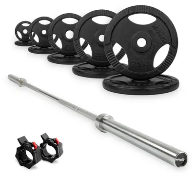 Zdjęcie produktu dla VirtuFit Zestaw obciążeń olimpijskich żeliwnych 170 kg