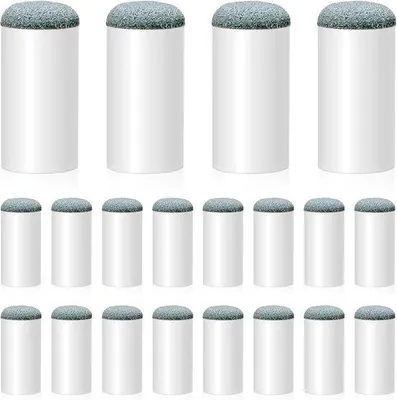 Immagine prodotto di Set di 20 puntali per stecche da biliardo - Puntali avvitabili da 13 mm - Set di ricambio e riparazione | Accessori per stecche da biliardo - Accessori per puntali delle stecche da biliardo