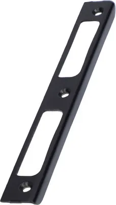 Produktbild von Winkelschließblech für Zimmertür links/rechts schwarz matt 8x20x170 mm