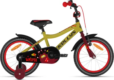 Immagine prodotto di Bicicletta per bambini WASPER fino a 18 pollici, colore giallo