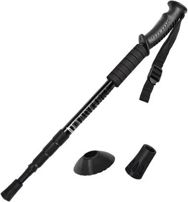 Obrázek produktu pro Hliníkové trekingové hole, odolné proti nárazům, teleskopické, lehké, s protiskluzovou rukojetí, stabilní a robustní turistické hole vhodné pro pěší turistiku