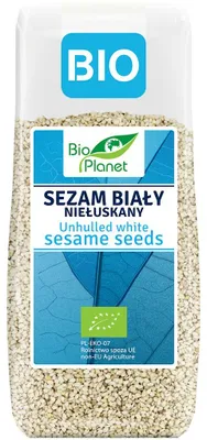 SEZAM BIAŁY NIEŁUSKANY BIO 200 g - BIO PLANET