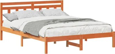 Immagine prodotto di vidaXL Struttura letto marrone 140 x 200 cm in legno di pino massiccio