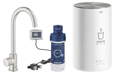 Produktbild von GROHE Red Mono, Ziehen, Edelstahl, Einzelbild, 3/8", Typ C, 150°