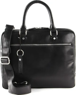 Immagine prodotto di LEONHARD HEYDEN Pelle borsa da ufficio con scomparto per laptop Cambridge Zipped Briefcase 1 Compartment Black nero