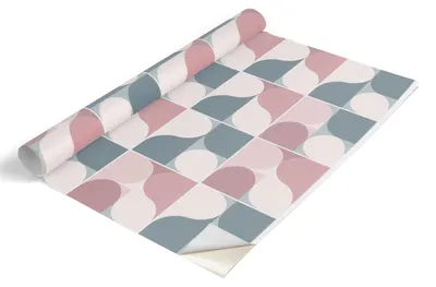 Immagine prodotto di Pellicola per mobili Tulup - Pellicola adesiva per mobili - Pellicola autoadesiva 100x50 cm - Pellicola per armadi - Pellicola per mobili - Pellicola per mobili da cucina - Impermeabile - Lavabile - Autoadesiva - Senza bolle d'aria - Motivi geometrici in colori pastello