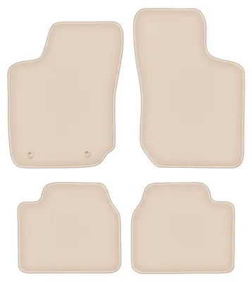 Produktbild von DURBAN Beige Velours-Fußmatten-Set für Opel Corsa B Schrägheck (1993-2001)