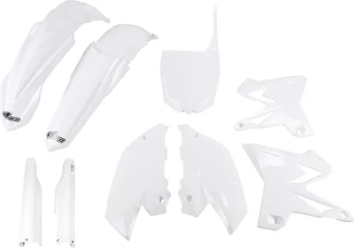 Produktbild von Verkleidungskit UFO PLAST 9-teilig Verkleidungssatz Kunststoff mit Gabelschutz für Yamaha YZ WR 125 / 250 ccm Bj. 2005 - 2007, Farbe:weiß OEM