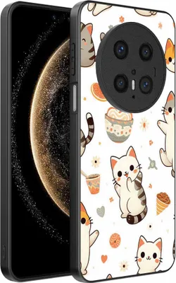Produktbild von Geeignet für Huawei Mate 70 Telefon Fall mit Katze drucken - TPU zurück Abdeckung Fall Katze Design - Smartphonics