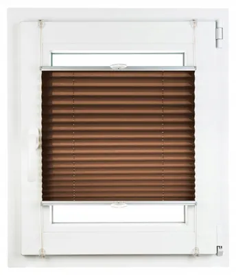 Produktbild von PRASKDESIGN Plissee ohne Bohren - 98x215 - Klemmfix - Up&Down - Innenplissee - Sichtschutz - Plissee Fenster