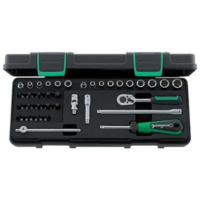 Imagen del producto de STAHLWILLE 98819801, Juego de enchufes, 36 piezas, 325 mm, 135 mm, 1,19 kg