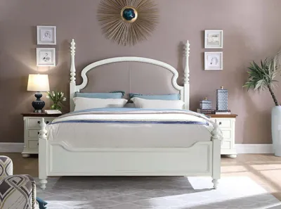 Produktbild von Bett Nachttisch 3tlg.Schlafzimmer Set Design Modern Luxus Betten Gruppe Holz Neu