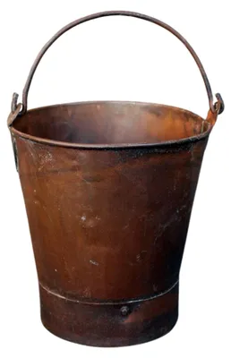 Produktbild von Gweny's Rostiger Deko-Eimer aus Eisen, Vintage Kübel klein (Höhe 30 cm)