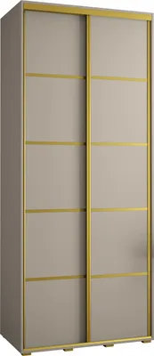 Produktbild von Kryspol Dakota 4 Schrank, zwei Türen - 235,2x110x45cm - Kaschmir Gold