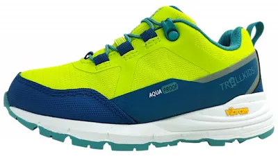 Productafbeelding van Trollkids Skarvan Hiker Low Kinderschuhe Jungen Halbschuhe Wasserdicht Wanderschuh Grün Freizeit