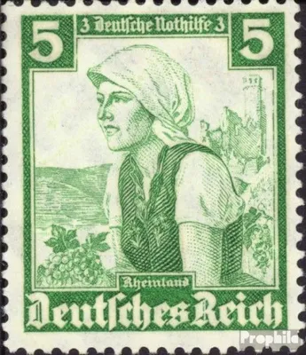 Produktbild von Briefmarken Deutsches Reich 1935 Mi 590 postfrisch Nothilfe:Volkstrachten