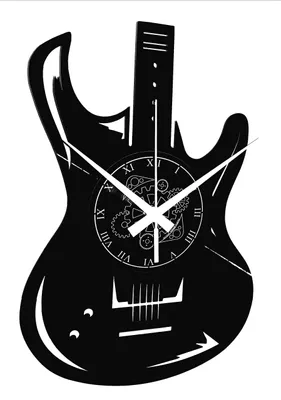 Produktbild von Elzusha – Wanduhr im Vinyl-Design – Musikthema – Stilvolle Uhr – 30 cm