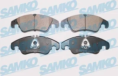 Image de SAMKO 5SP1420 : Kit de plaquettes de frein avant pour AUDI A4 Avant (8K5, B8), A6 Avant (4G5, 4GD, C7), Q5 (8RB), A5 Sportback (8TA), A4 Berline
