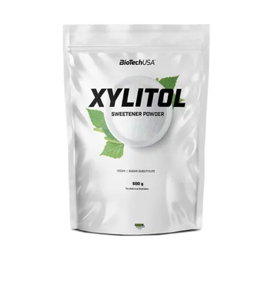 Produktbild von Xylitol 500g Pulver Birkenzucker - Süßstoff Vegan Low Carb Zuckerfrei BioTechUSA