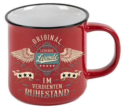 Kaffeetasse für Rentner - Legende im Ruhestand - Vintage-Stil