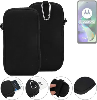 Produktbild von K-S-Trade Neopren-Hülle Handyhülle kompatibel mit Motorola Moto G54 5G Schutzhülle Neoprenhülle Sleeve Schutz-Hülle Gürtel Tasche Case Holster