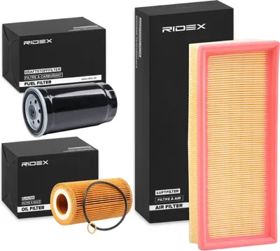 Produktbild von RIDEX Filterset Inspektionspaket Filtersatz für LAND ROVER Freelander SUV (L314) Freelander SUV Cabrio (L314)