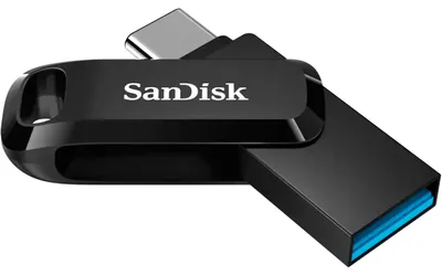 Obrázok produktu pre SanDisk Ultra Dual Drive Go, 512 GB, USB Type-A / USB Type-C, 3.2 Gen 1 (3.1 Gen 1), 150 MB/s, Kĺb, Čierna