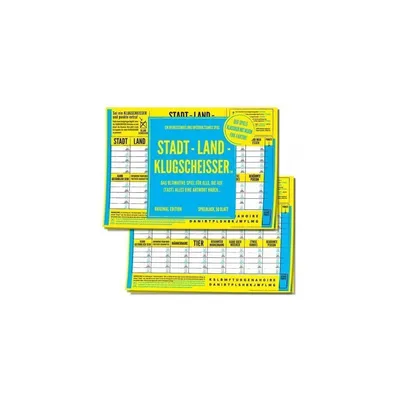 Produktbild von Stadt-Land-Klugscheisser Spielblock – Original Edition 50 Blatt