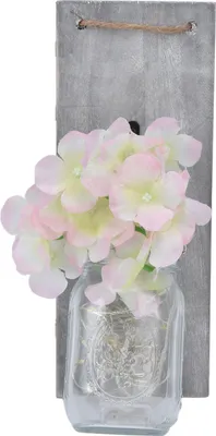 Imagen del producto de Lámpara de vidrio de estilo retro para decoración de pared, con flor de seda, ideal para el hogar o la puerta