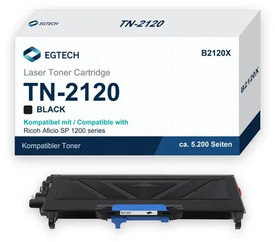 Produktbild von Toner kompatibel mit Brother TN-2120 Schwarz 5.200 S. HL-2140 DCP-7030 MFC-7320