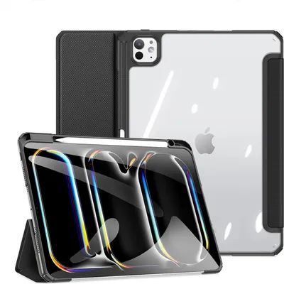 Produktbild von Dux Ducis Toby Hülle mit Cover und Ständer für iPad Pro 11" 2024 - Schwarz