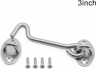 Produktbild von Edelstahlkabine Haken Fensterschnalle Augenschuppenriegel stiller Halter-Größen:3Inch