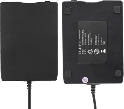 Zdjęcie produktu dla Zewnętrzny napęd dyskietek USB 3,5 cala do komputerów Mac, pojemność 1,44 MB, kolor czarny – do ogólnego zastosowania