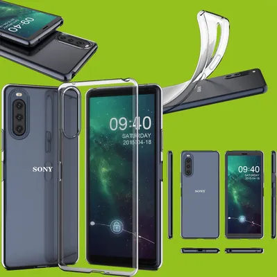 Produktbild von Für Sony Xperia 10 II 2. Gen Silikon TPU Transparent Handy Tasche Hülle Etuis