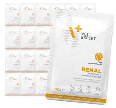 Produktbild von VetExpert Veterinary Diet Renal Cat 24x100g Feuchtfutter Veterinärmedizinische Nahrung Für Katzen Mit Niereninsuffizienz