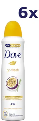 Produktbild von 6x Dove Deospray – Passionsfrucht & Zitronengras 150 ml