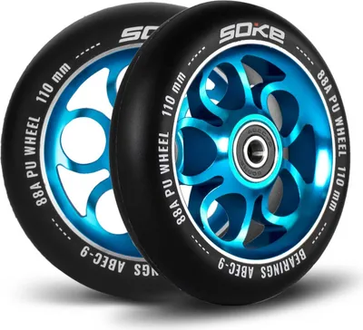 Produktbild von Rollerräder 110 mm blau 2 Stück