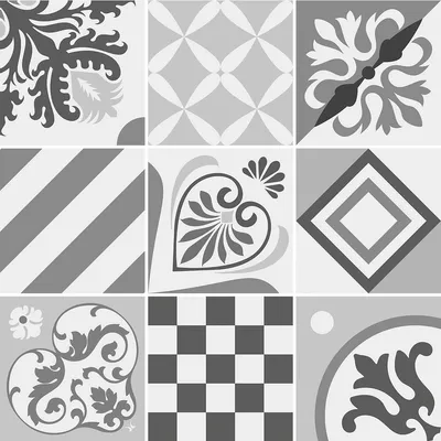 Obrázek produktu pro Samolepicí nálepky ve stylu obkladů do kuchyně a koupelny – 9 nálepek ve stylu cementových obkladů (AZULEJOS RANLIDLA) – 9 nálepek o rozměrech 15 x 15 cm