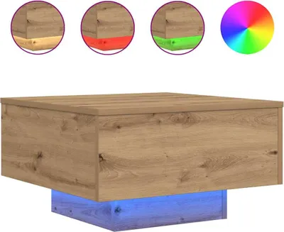 Produktbild von vidaXL Couchtisch Artisan-Eiche 55 x 55 x 31 cm Holzwerkstoff