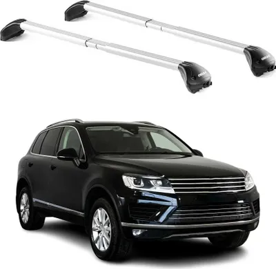 Produktbild von Dachträger Grundtäger für VW Touareg mk2 2010-2018 5 tür 100kg Alu Silber 2x ABE