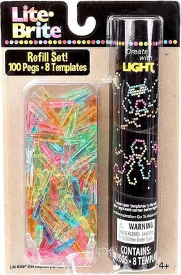 Produktbild von Schylling Lite Brite Refill, 4 Jahr(e), Mehrfarbig