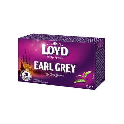 Produktbild von LOYD Earl Grey Schwarzer Tee mit Bergamotte, 20 Teebeutel