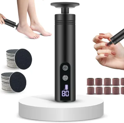 Image de Lime Électrique Fraise pour Pieds Talons 2-en-1 Ensemble pour Pédicure et Manucure